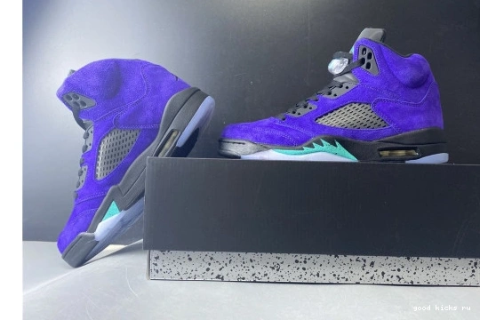 Alternate 136027-500 Air Jordan Grape Retro 5 136027-500 0328